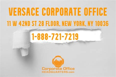 versace usa inc corporate office